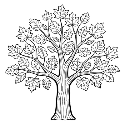 Fall coloring pages