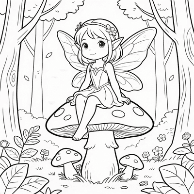 Fairies coloring pages