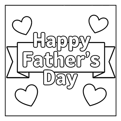 Father's Day coloring pages