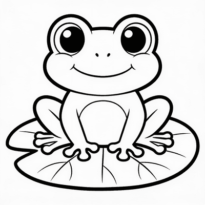 Frogs coloring pages