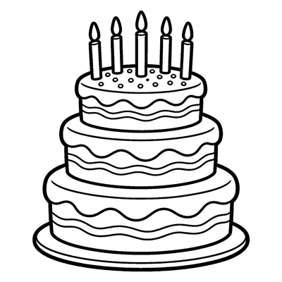 Birthday coloring pages