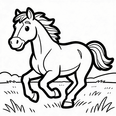 Horses coloring pages