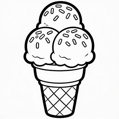 Ice Cream & Desserts coloring pages