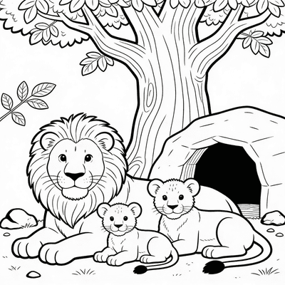 Jungle coloring pages