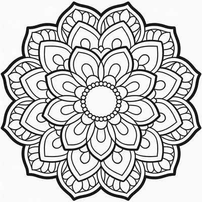 Mandala coloring pages