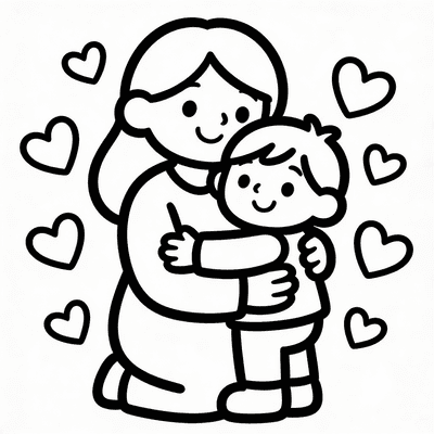 Mother's Day coloring pages