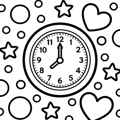 New Year coloring pages