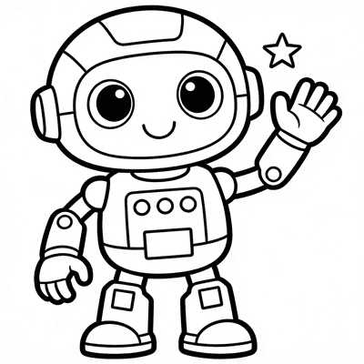 Robots coloring pages