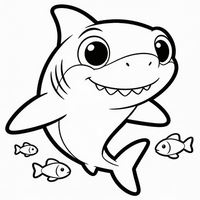 Sharks coloring pages
