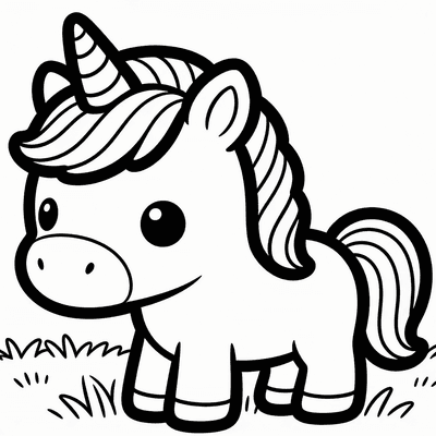 Unicorns coloring pages